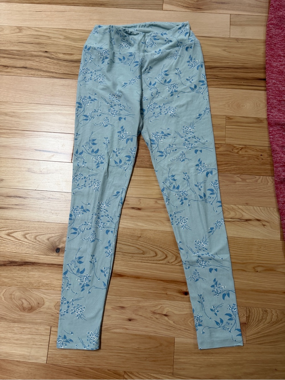 LuLaRoe Light Blue Floral Leggings
